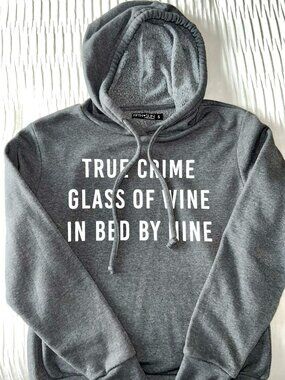 True Crime Women's Charcoal Hooded Sweatshirt